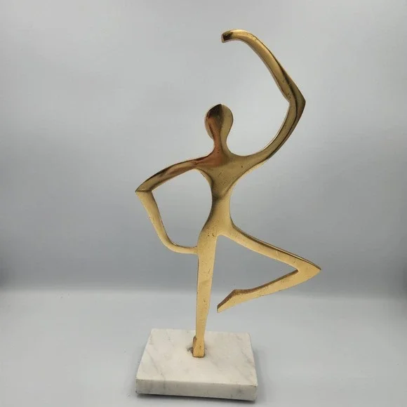 Brass Golden Iron Dancing Sculpture. - Picture 5 of 5